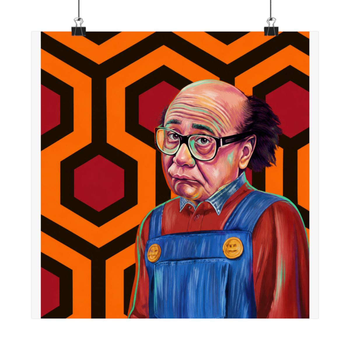 Danny by AntDel Danny DeVito The Shinning Mashup Digital Art Print - alternate angle 1, merchandise